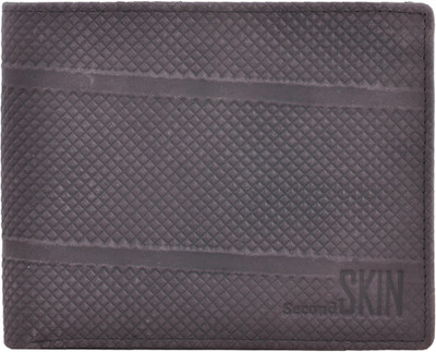 

Second Skin Men Brown Genuine Leather Wallet(10 Card Slots)