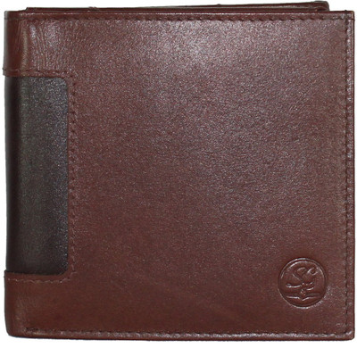 

STYLE 'n GRANDEUR Men Casual Brown Genuine Leather Wallet(9 Card Slots)