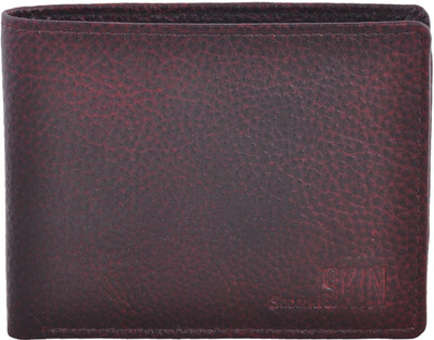 

Second Skin Men Brown Genuine Leather Wallet(10 Card Slots)