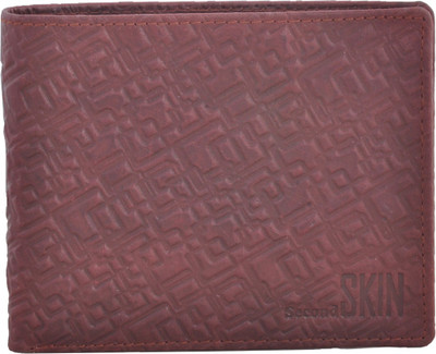

Second Skin Men Beige Genuine Leather Wallet(10 Card Slots)