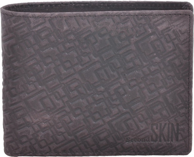 

Second Skin Men Brown Genuine Leather Wallet(10 Card Slots)