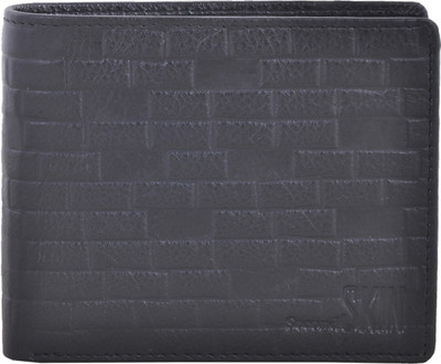 

Second Skin Men Black Genuine Leather Wallet(10 Card Slots)