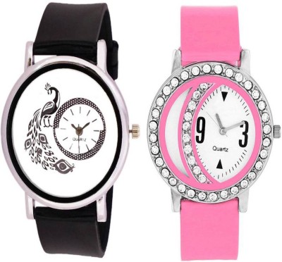 RJ CREATION New Stylish and Fancy Diamond Studded and Inside Peacock shape Glory Watch  - For Women   Watches  (RJ Creation)