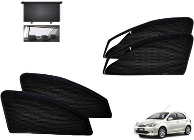 

Typhon Rear Roller, Zipper Magnetic Sun Shades For Etios Liva Combo