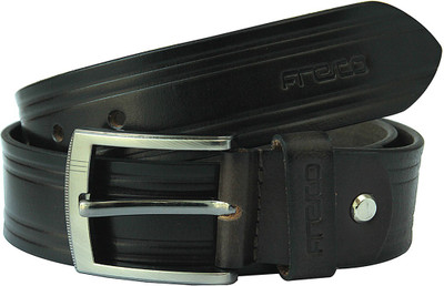 

Fresco Men Formal Black Genuine Leather Belt