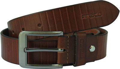 

Fresco Men Casual Tan Genuine Leather Belt