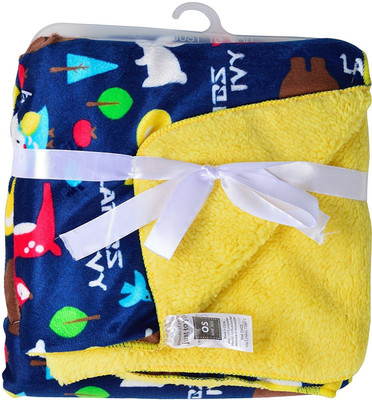 

Baby Bucket Printed  Blanket(Microfiber, Blue, Yellow