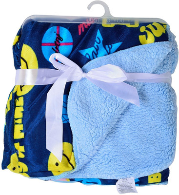 

Baby Bucket Printed  Blanket(Microfiber, Blue