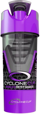 VibeX ® Cyclone Gym Shaker cum 500 ml Shaker(Pack of 1, Purple)