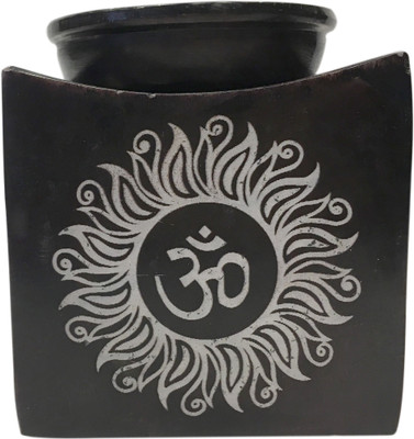 

VRS Oil Burner Stoneware Candle Holder(Black, Pack of 1)