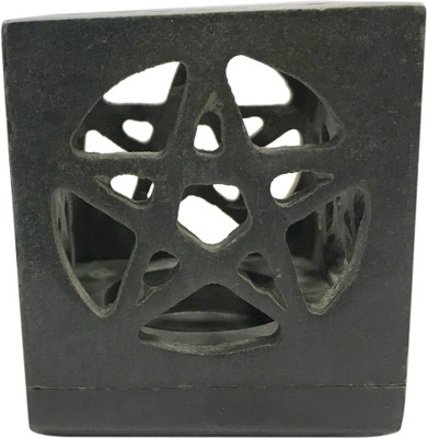 

VRS Stoneware Candle Holder(Black, Pack of 1)