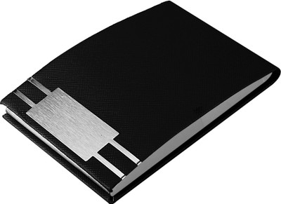 

Zblack 10 Card Holder(Set of 1, Black, Silver)