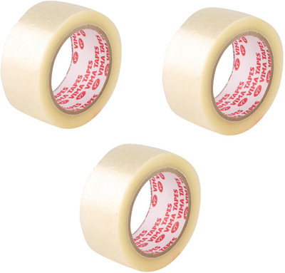

Vima Single Sided Handheld Gum Tape (Manual)(Set of 3, Transparent)