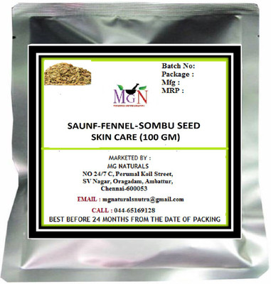 

MG Naturals SAUNF-FENNEL SEED -SKIN CARE (100 GM)(100 ml)