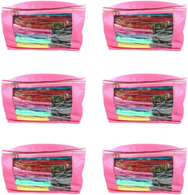 

Aadhya Multipurpose Non Woven Saree Cover pack of 6 h(Pink)
