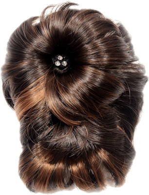 

Mansiyaorange Latest Exclusive Artificial Hair/Hair Extension Collection Bun Clip(Brown)