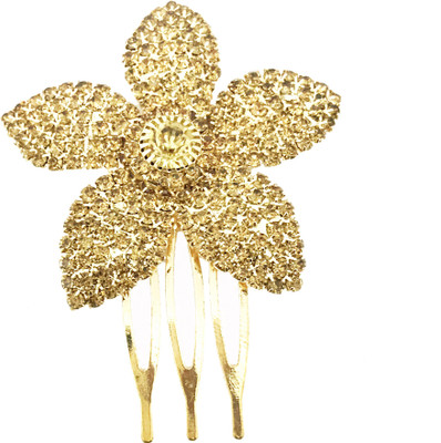 

AccessHer Trendy Indo Westem Party Wear Fancy Golden Hair Accessories Combo Pin Jooda Pin For Girls And Women Hair Pin(Gold)