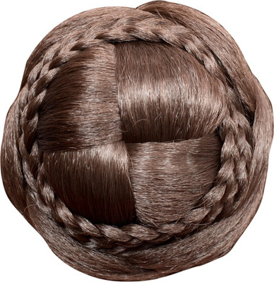 

Mansiyaorange Latest Exclusive Artificial Hair/Hair Extension Collection Bun Clip(Brown)
