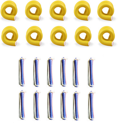 

Out Of Box Self Holding Roller 10 Pieces And Plastic Perming Rollers 12 Pieces Hair Curler(Multicolor)