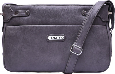 

Fristo Women Casual Grey PU Sling Bag