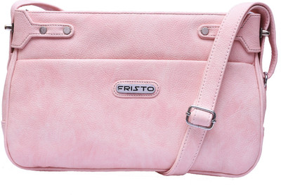 

Fristo Women Casual Pink PU Sling Bag