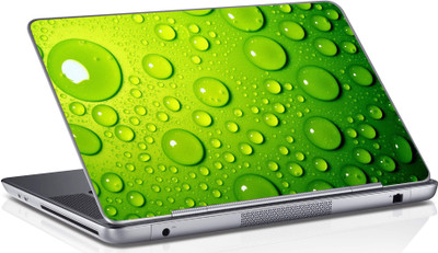 

Sai Enterprises Green-background-water-drizzle vinyl Laptop Decal 15.6