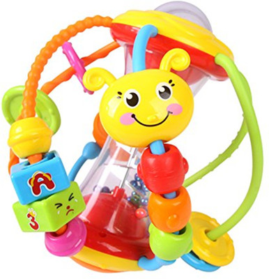 

Baby Bucket Baby Rattles Educational Toys for Babies Grasping Ball Puzzle Multifunction Bell(Multicolor)