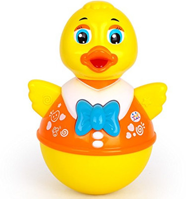 

Baby Bucket Musical Duck Early Learning Toys for Baby Toys Tumbler Duck(Yellow)