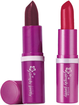 

Avon Anew Color Bliss Lipstick (set of 2 of 4g each)(cherry red- rich wine, 8 g)