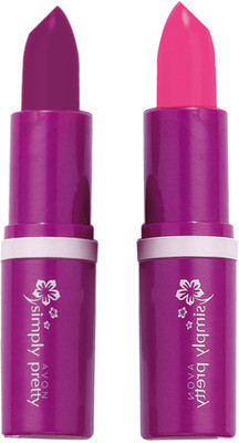 

Avon Anew Color Bliss Lipstick (set of 2 of 4g each)(lovely pink-precious purple, 8 g)