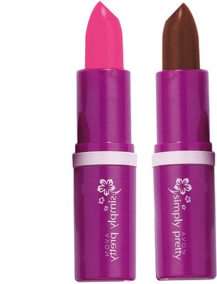 

Avon Anew Color Bliss Lipstick (set of 2 of 4g each)(lovely pink-cofee bean, 8 g)