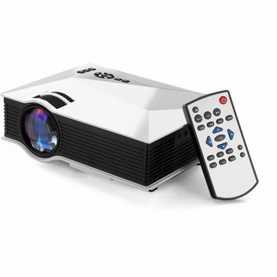 

MDI UC-46 Plus Uni-link with USB/HDMI/VGA/WIFI Miracast DLNA Airplay 1200 lm LED Corded Portable Projector(White)