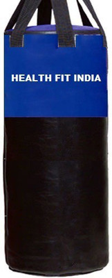 

HEALTH FIT INDIA 1.5 Feet Long, Synthetic Leather Material, Unfilled, Black & Blue Color with Strap Hanging Bag(1.5, 18 kg)