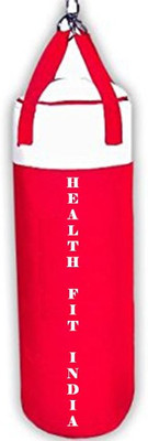 

HEALTH FIT INDIA 7.5 Feet Long, Synthetic Leather Material, Unfilled, Red & White Color with Strap Hanging Bag(7.5, 90 kg)
