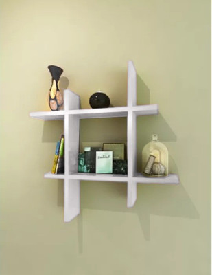 

Onlineshoppee Lujoso MDF Wall Shelf(White)