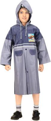 

REAL Striped Boys Raincoat, Navy blue