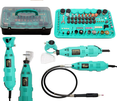 

Digital Craft HEAVY DUTY 400PCS Multifunctional Mini Rotary Tool Die Grinder Tool Kits with flexible shaft Rotary Tool(3 mm)