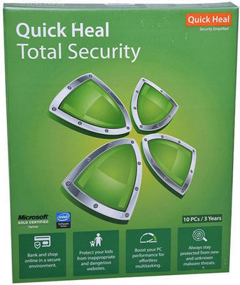 Quick Heal Total Security 10.0 User 3 Years(CD/DVD)