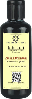 

Continent Spice Khadi Amla & Bhringraj Shampoo (SLS & Paraben Free)- CS682005(210 ml)