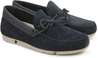 

Clarks Trimocc Knot Navy Suede Loafers For Men(Blue