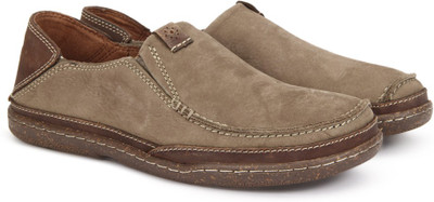 

Clarks TRAPELL FORM OLIVE NUBUCK Loafers For Men(Green