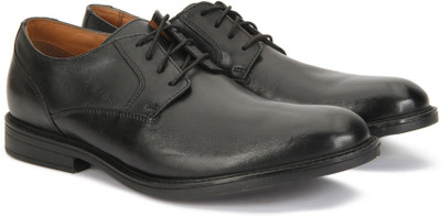 

Clarks BECKFIELD WALK BLACK LEATHER Lace Up For Men(Black