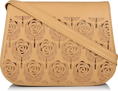 

Dice Women Casual Beige PU Sling Bag