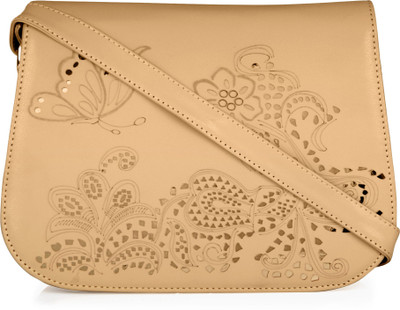 

Dice Women Casual Beige PU Sling Bag