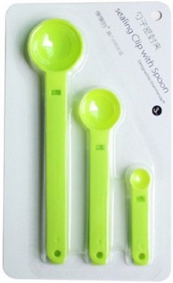 

Connectwide SPOON SEALER -Sealing Clip with Spoon Disposable Plastic Table Spoon Set(Pack of 3)