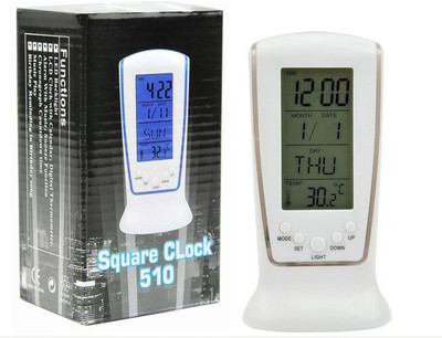 

SAM Digital White Clock