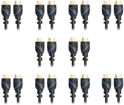 

C&E TV-out Cable 10-Feet, Supports Ethernet, 3D and Audio Return, UltraHD 4K Ready, 10 Pack(Black, For PlayStation, 3.048 m)