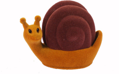 

Glawen Snail shaped Ring Boxes Vanity Box(Brown)