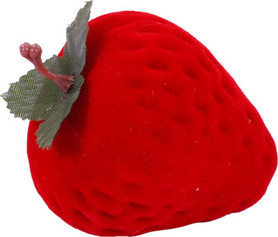 Glawen Strawberry shaped Toy Ring Box Vanity Box(Red)