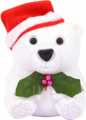 

Glawen Teddy Bear With Cap shaped Ring Box Vanity Box(White, Red)